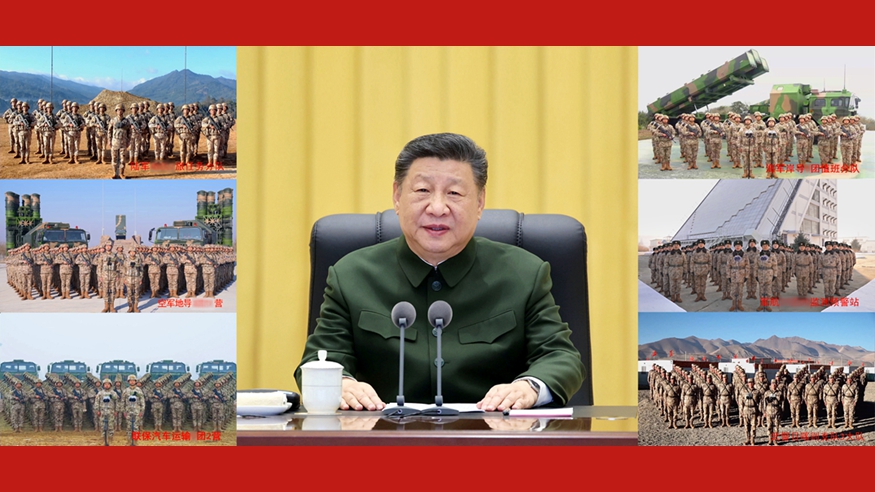 習(xí)近平春節(jié)前夕視察慰問(wèn)部隊(duì) 向全體人民解放軍指戰(zhàn)員武警部隊(duì)官兵軍隊(duì)文職人員預(yù)備役人員和民兵致以新春祝福